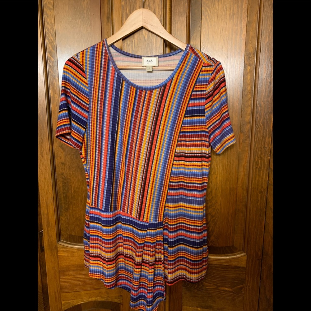 EUC Eci size L multi color top